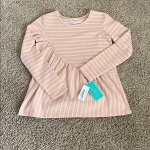 Long sleeve ruffle shirt